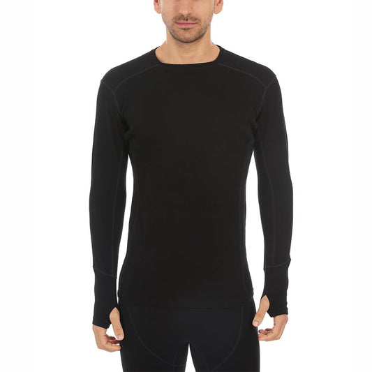Woolverino Men's Midweight Long Sleeve Crew