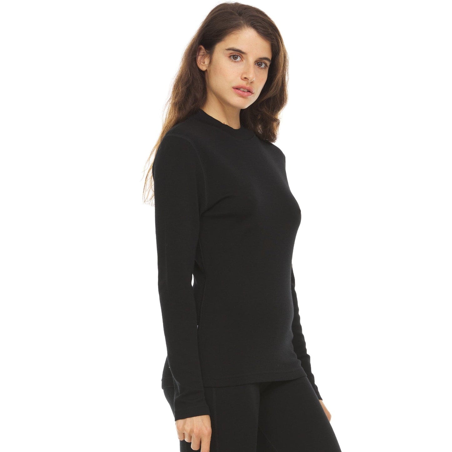 Women's Midweight Long Sleeve Mock Neck